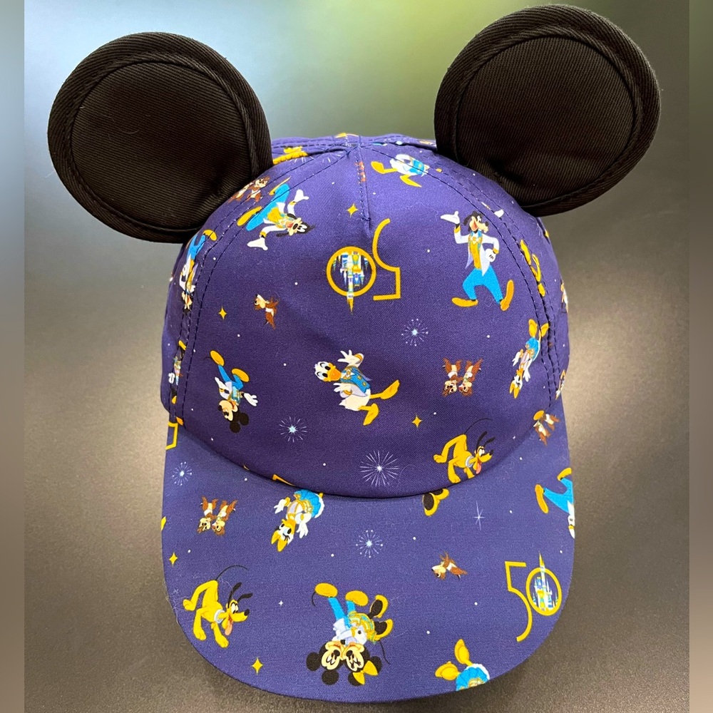 Walt Disney World 50th Anniversary Mickey Mouse and Friends Baseball Cap w/ Ears